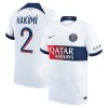 Maillot de Supporter Paris Saint-Germain Hakimi 2 Extérieur 2023-24 Pour Homme